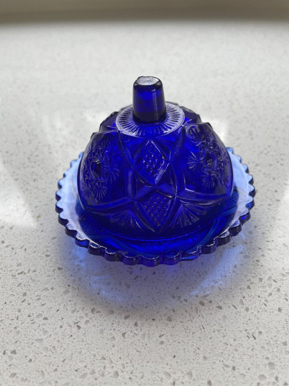 ADORABLE COBALT BLUE CANDY OR TRINKET DISH